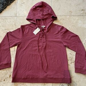 New Cotton Bleu French Terry Hood Top Size XL